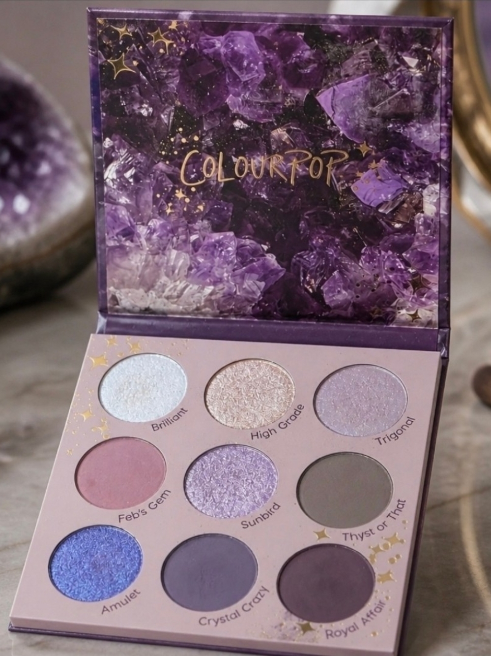 ColourPop Purple & Lilac Gemstone Eyeshadow Palette